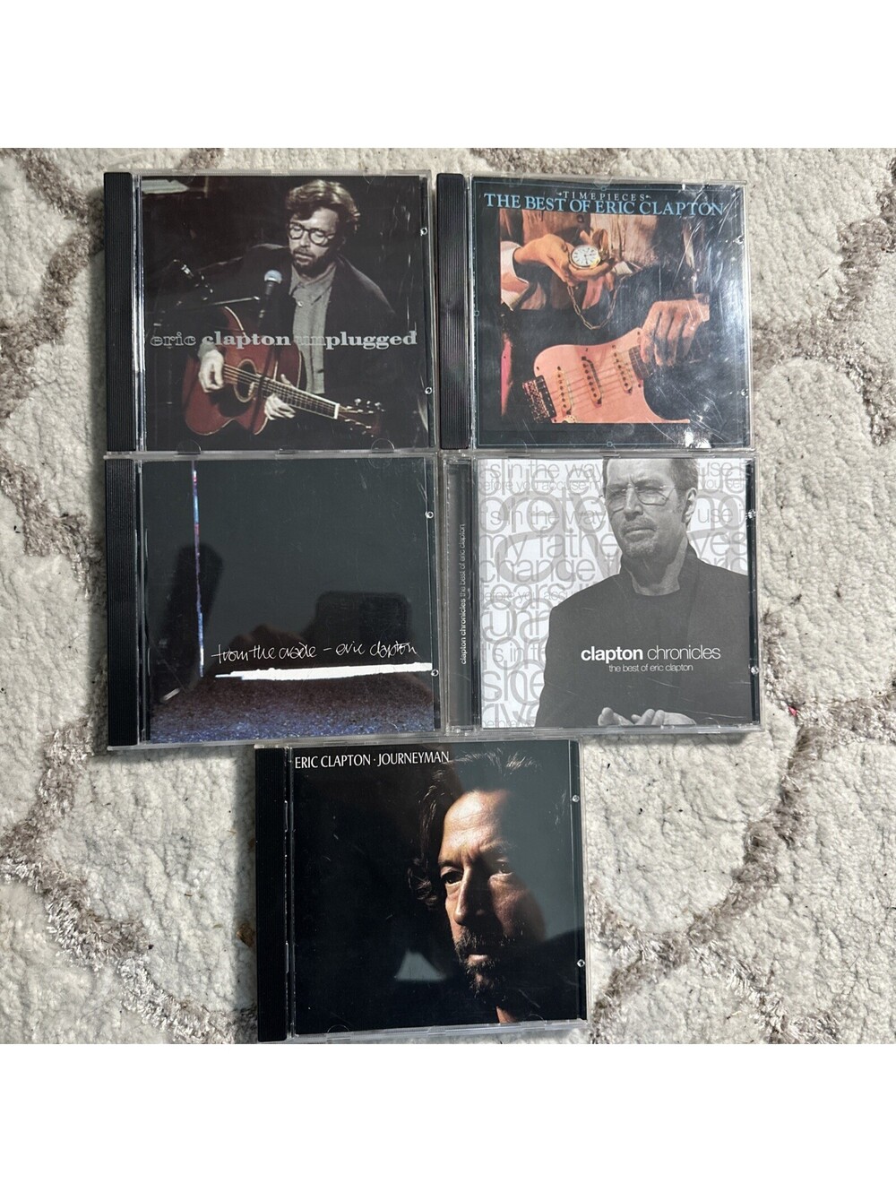 Eric Clapton CD Lot of 5 Unplugged Journeyman Time Pieces Best Of